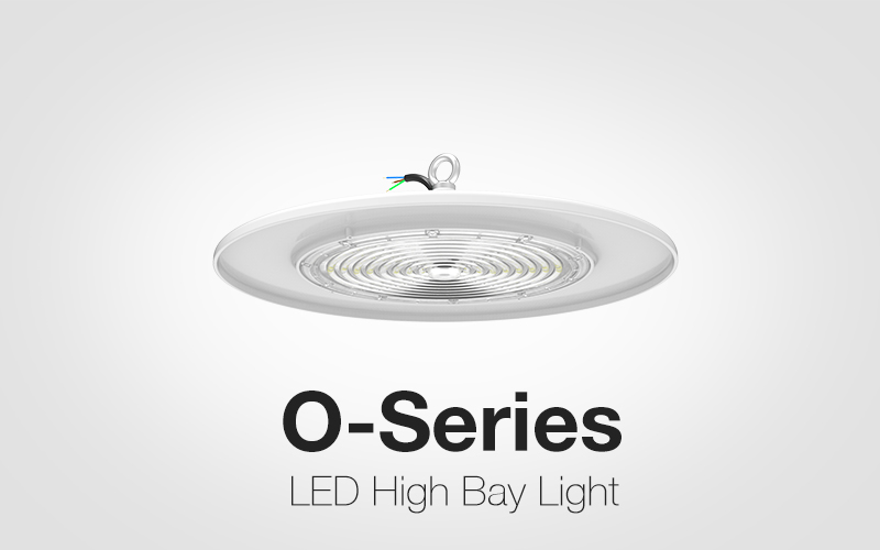 Food Grade Modern and Sleek LED High Bay Light with Up to 160lm/W Efficiency O-Series